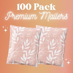 Pink Floral Poly Mailers 10x13 Inch 100 Pack Shipping Supplies Fries Before Guys
